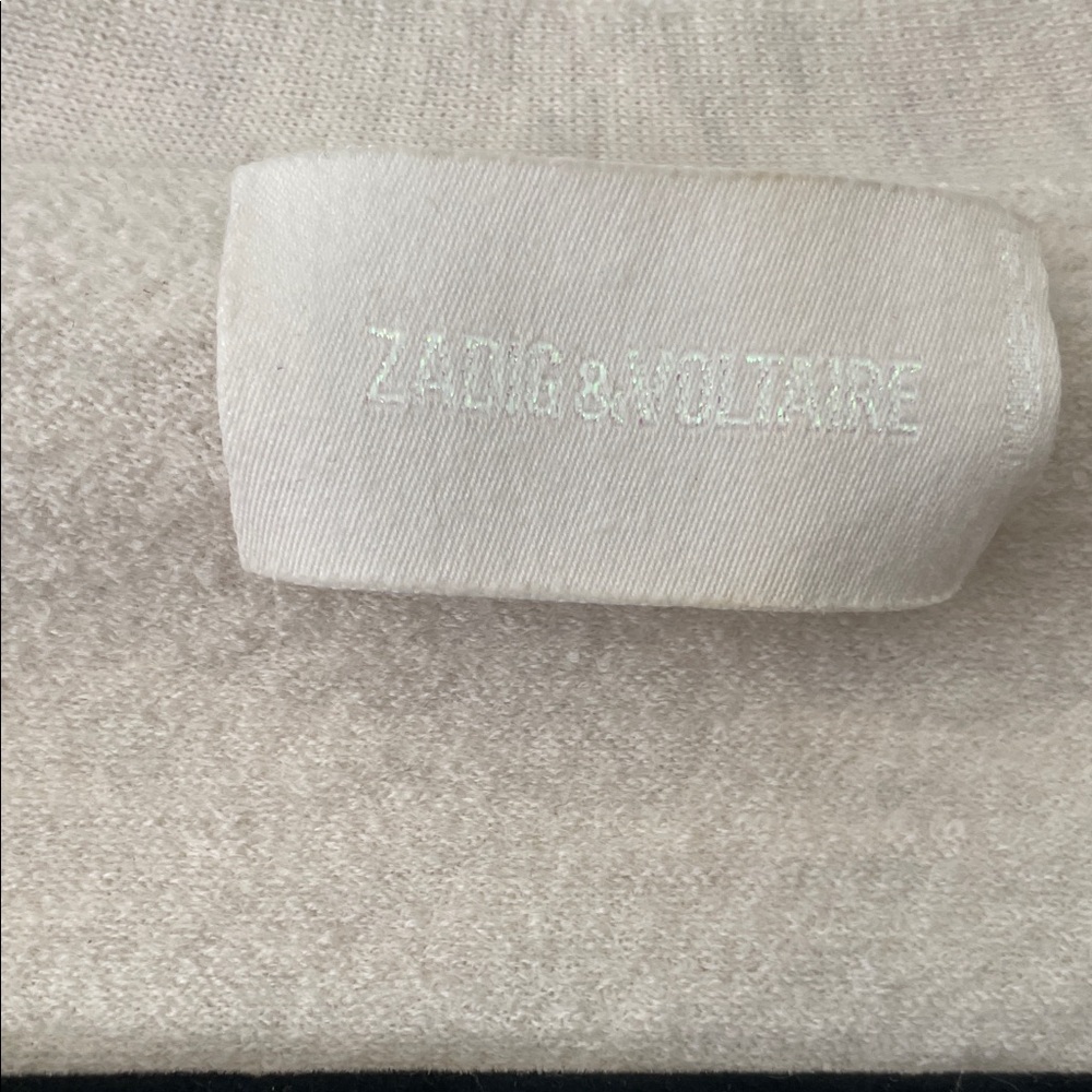 Zadig & Voltaire|Beige Cardigan Sweater with Jeweled Buttons| XS| EUC - Picture 5 of 8